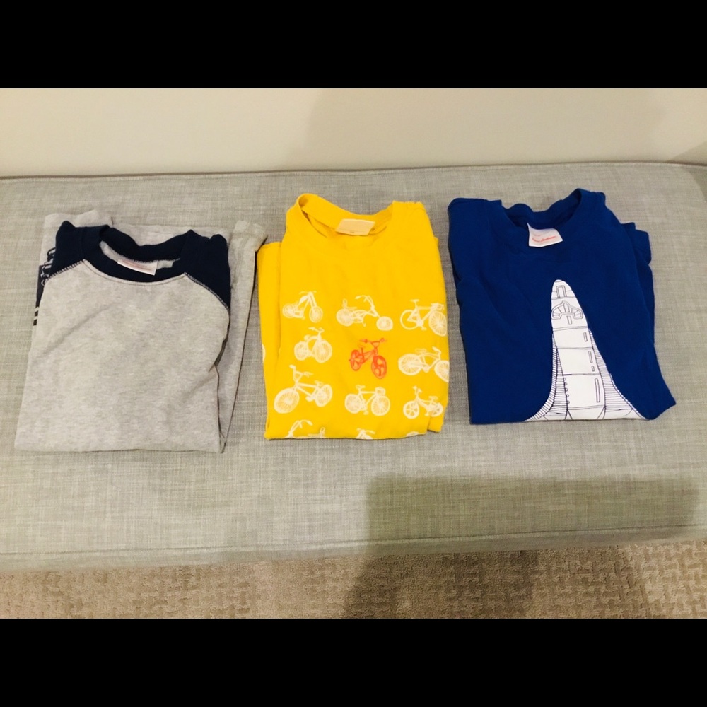 3 Hanna Andersson long sleeved T-shirts